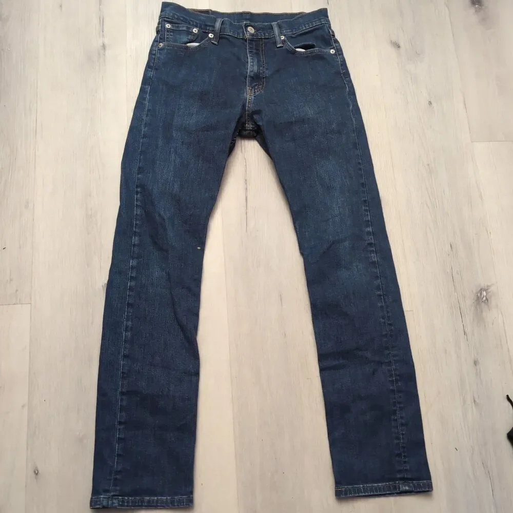 Levi's 513 Jeans Mens Tag Says 30 Measurements In Pics Blue